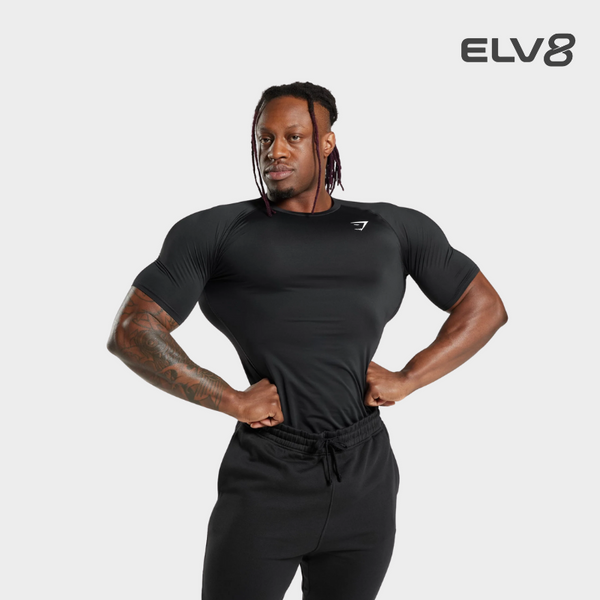 Camisa de Base Elementar Gymshark Preta